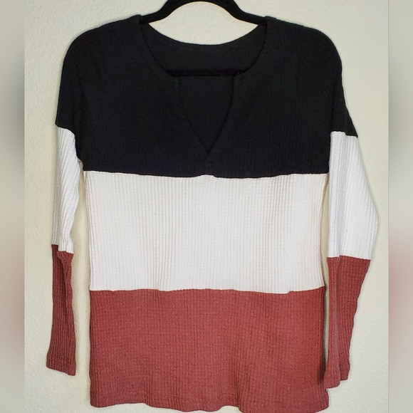 Two Waffle Knit Tops. NWOT - Picture 3 of 9